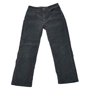 American Apparel Mens 31 Charcoal Gray Corduroy Straight Leg Pants RSACD400G USA